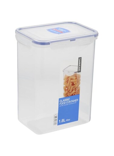 LocknLock Rectangular Plastic Food Container, 1.8 Litres Capacity