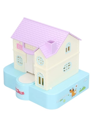 Rengu Kids Money Bank, Doghouse Money Saving Box Electric Theft for Chirdren Toy Gift (blue lucky dog)
