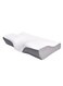Memory Foam Pillow Ergonomic Cervical Support Pillow for Head Neck and Shoulder Pain Relief Sleeping Orthopedic Pillow for Side, Back, Stomach Sleepers (White &amp; Gray)