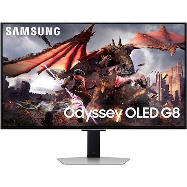 Samsung Odyssey QD-OLED G8 G80SD 32" 4K 240 Hz Gaming Monitor - Silver (International Version)