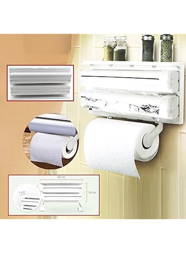 by Misbah 3 in 1 Kitchen Triple Paper Dispenser &amp; Holder