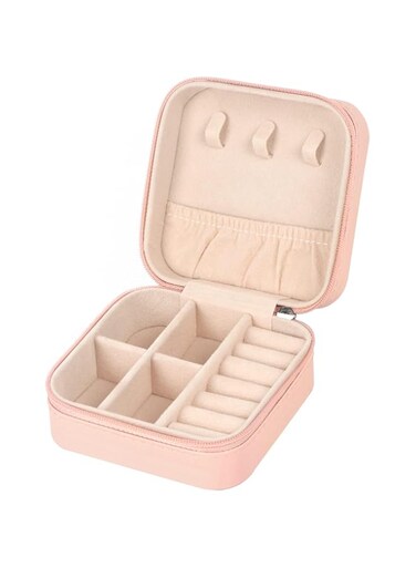 Travel Jewelry Case, Portable Organizer, Small Jewelry Box Jewelry Organizer Storage Case, Mini Gifts Case for Women Girls, PU Leather Mini Jewelry Case, for Earring, Necklace, Rings, Bracelets