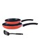 3 Pieces Aluminium Non-Stick Frypan Set Multicolor Multicolor