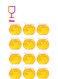 12-piece Glass Pudding Favor Jars with Lids(100ml)