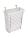 Idesign Axis Steel Over The Cabinet Storage Basket Organizer, Waste Basket, For Aluminum Foil, Sandwich Bags, Cleaning Supplies, Garbage Bags, Bath Supplies, 7.1" X 12.2" X 14.2", Chrome