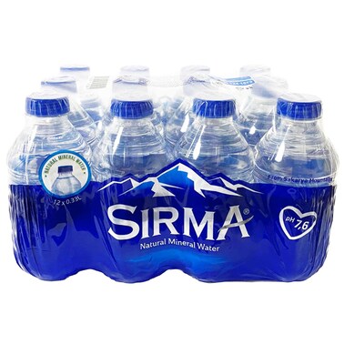 Sirma Natural Mineral Water, 330ml, Pack of 12