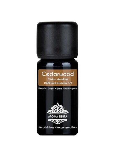 Cedarwood Essential Oil (Cedar Wood) - Aroma Tierra - Pure, Natural - 10ml