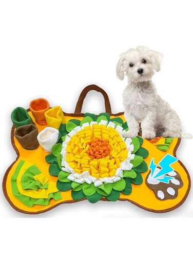 AquaFalcon Snuffle Mat for Dogs, 25'' X 17'' Pet Snuffle Mat for Dogs, Dog Feeding Mat, Training Mats Dog Puzzle Toys,Encourages Natural Foraging Skills