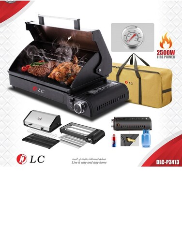 Portable Gas Grill DLC-P3413 Black
