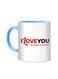 Styles I Love you like zombies Printed Mug White/Blue