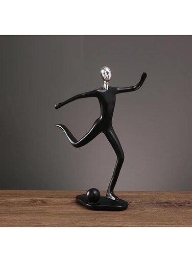 BLISS VIE Creative Sports Movement Abstract Figure Statue Ornament statue Decoration desk figurine sculpture Football A