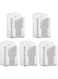 KASTWAVE Wall Mount Remote Control Holder, 5 Pcs TV Air Conditioner Remote Control Holder, Wall Mount Storage Box Organizer, for Home Nightstand Office Desk School Supply Storage (White)
