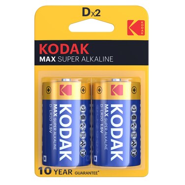 Kodak D2 MAX Super 1.5V Alkaline Batteries