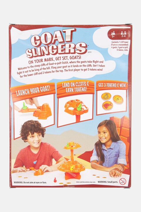 Mattel Games Goat Slinger Kids Game, Brown Combo