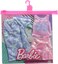 Barbie Fashions 2-Pack Clothing Set, 2 Outfits Doll Include Star-Print Dress, Pink Iridescent Skirt, Graphic Tank &amp; 2 Accessories, Gift For Kids 3 To 8 Years Old