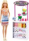 ​Barbie Smoothie Bar Playset with Blonde Barbie Doll, Smoothie Bar &amp; 10 Accessories For Kids 3 To 7 Years Old Grn75, Multi Colour