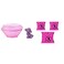 Barbie Color Reveal Pet Set In Diamond-Shaped Case With 5 Surprises Gtt10