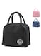 Tediline Lunch Bag Plain Black Reusable Insulated, Waterproof Bag for Kids or Adults, Perfect for Lunch Boxes, Tiffin Boxes, Picnics, Work, or School