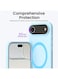 Mobcos iPhone 17 Air Sky Blue Elite Ring Premium Silicone MagSafe Case for iPhone   Silky Soft Touch   Military-Grade Shockproof Protection   Strong Magnetic Compatibility   Luxury Slim Cover