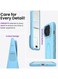Mobcos iPhone 17 Air Sky Blue Elite Ring Premium Silicone MagSafe Case for iPhone   Silky Soft Touch   Military-Grade Shockproof Protection   Strong Magnetic Compatibility   Luxury Slim Cover