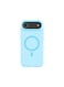 Mobcos iPhone 17 Air Sky Blue Elite Ring Premium Silicone MagSafe Case for iPhone   Silky Soft Touch   Military-Grade Shockproof Protection   Strong Magnetic Compatibility   Luxury Slim Cover