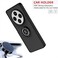 Case for Xiaomi Redmi 14C Case Cover Metal Ring Holder Grip Kickstand Car Magnetic Mount Shockproof Matte Hard Back Bumper Case for Xiaomi Redmi 14C 2024 (Green)