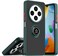 Case for Xiaomi Redmi 14C Case Cover Metal Ring Holder Grip Kickstand Car Magnetic Mount Shockproof Matte Hard Back Bumper Case for Xiaomi Redmi 14C 2024 (Green)