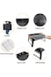 BBQ Barbeque Grill Outdoor, Portable Folding Charcoal Barbecue Desk Tabletop Stainless Steel Smoker