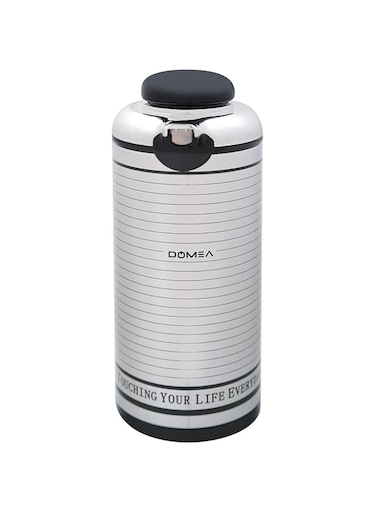DOMEA Stainless Steel Vacuum Drink Flask, Heat Insulated Thermos, Leak Proof, For Tea, Coffee &amp; Water Serving   For Indoor, Camping, Parties &amp; Functions, Keep 24 Hour Cold, 12 Hour Hot, 1.3 L, Silver