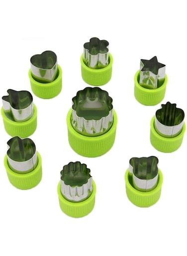 LENK 1 11 Vegetable Shapes Set,Mini Pie,Fruit Stamps Mold,Cookie Cutter Decorative, Kids Baking and Food Supplement Tools Accessories