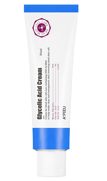 A'PIEUGlycolic Acid Cream, 1.69 fl oz (50 ml) Korean Facial Exfoliating Peeling gel with Glycolic Acid