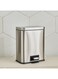 Box Stainless Steel Rectangular Pedal Bin - 5L