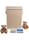 STAYOUNG 85L Laundry Hamper - Children's Storage Basket With Lid For Bathroom, Laundry Room, Clothes, Toys Or Snacks (Khaki)