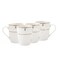 ZAYA New Bone China Mug 355 ml &acirc;&euro;&ldquo; Elegant White Coffee &amp; Tea Mug for Daily Use, Brunch, Coffee Station, Ramadan, Eid, Diwali &amp; Gifting (Set of 4)