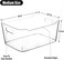Plastic Organizer Bins, Medium - Pack of 1   Multi-Use Plastic Bin   Pantry &amp; Freezer Organizer Bin   Storage Containers   Bins for Home &amp; Kitchen Org