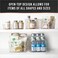 Plastic Organizer Bins, Medium - Pack of 1   Multi-Use Plastic Bin   Pantry &amp; Freezer Organizer Bin   Storage Containers   Bins for Home &amp; Kitchen Org