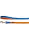 Camon Dog Leash-Double Premium Orange/Blue 10X1200Mm