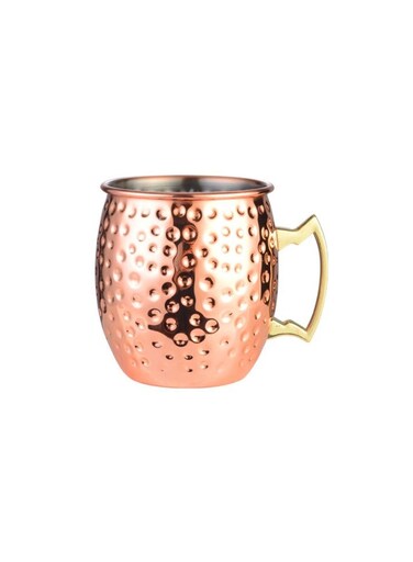 Mule Cup with 304 Stainless Steel Lining and Brass Handle