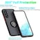 Kickstand Case for Samsung Galaxy F15 5G, Compatible for Samsung Galaxy M15 5G Case with Ring Holder Stand, Slim Magnetic Phone Cover Shockproof Protective Case for Galaxy M15/Galaxy F15 (Black)