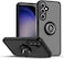 Kickstand Case for Samsung Galaxy F15 5G, Compatible for Samsung Galaxy M15 5G Case with Ring Holder Stand, Slim Magnetic Phone Cover Shockproof Protective Case for Galaxy M15/Galaxy F15 (Black)