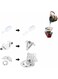 Hand Brewed Coffee, Portable Camping Coffee Teapot, Heat Resistant Foldable Funnel with Telescopic Spoon, Ultra Light Outdoor Coffee Brewing Kit for Travelers Hikers Campers