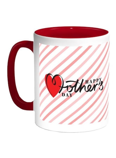 Happy Mother'S Day Printed Coffee Mug White/Red/Black