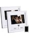 TERRIFI Heart Thumbprint Keepsake Frame and Ink Kit, Wedding Picture Frame, Wedding Registry Idea, Shower Gift for Bride and Newlywed, White Frame, 4x6 Photo (2 Pack)