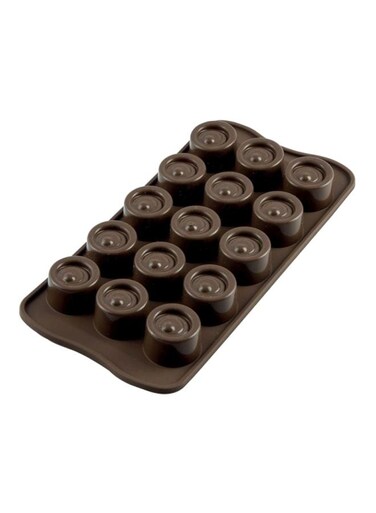 Easy Choc Round Mould Brown