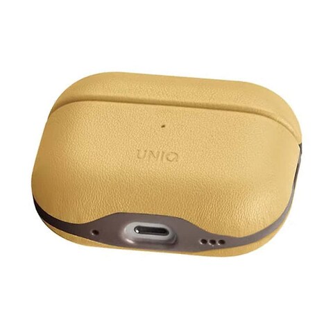 حافظة UNIQ LYDEN DS Airpods Pro الجيل الثاني (2022) (الحافظة الوحيدة) - أصفر كناري / رمادي فلينت