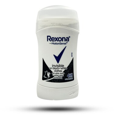 REXONA INVISIBLE  ON BLACK+WHITE DEO STICK 48H 40G