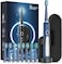 Rtauys M5 Sonic Electric Toothbrush for Adults and Kids - Rechargeable Electric Toothbrush Kids Ages 12+ and Adults with 8 Brush Heads &amp; Travel Case, 120 Days Battery Life - blue
