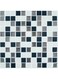 RoomMates TIL4127FLT StickTiles Black and White Metallic Checkerboard Peel and Stick Tile Backsplash