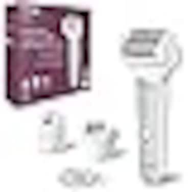 Panasonic ES-EY70 Wet and Dry Epilator for women, Double Disc with 60 Tweezers, Flexible 90&deg; Pivoting Head, 3 Speed Setting &amp; LED Light, Up to 30 Minutes Operation Time, 4 attachments