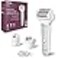 Panasonic ES-EY70 Wet and Dry Epilator for women, Double Disc with 60 Tweezers, Flexible 90&deg; Pivoting Head, 3 Speed Setting &amp; LED Light, Up to 30 Minutes Operation Time, 4 attachments